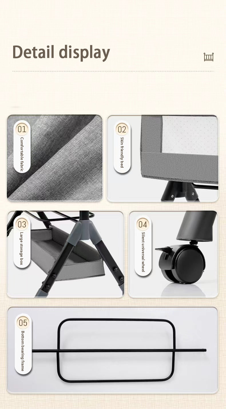 Premium Opvouwbaar Hotel Babybed - Mobiel & Robuust
